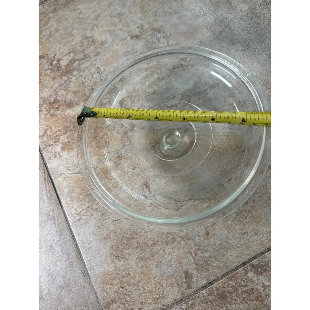 Vintage Pyrex Clear Glass Casserole Replacement Lid 23 Sunburst Pattern 6.25